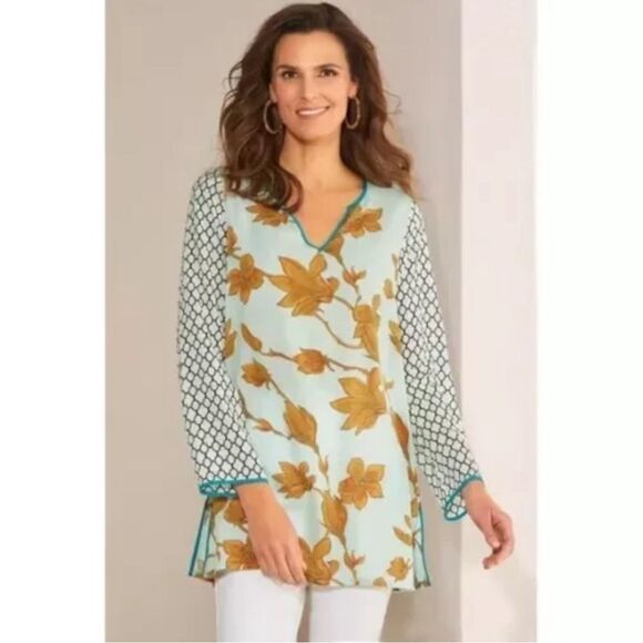 Soft Surroundings Ophelie Tunic Blouse - Picture 1 of 6